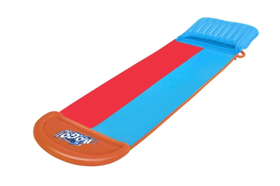 Bestway H2Ogo! 16-Foot Double Lane Water Slide with Tsunami Splash Ramp for Kids