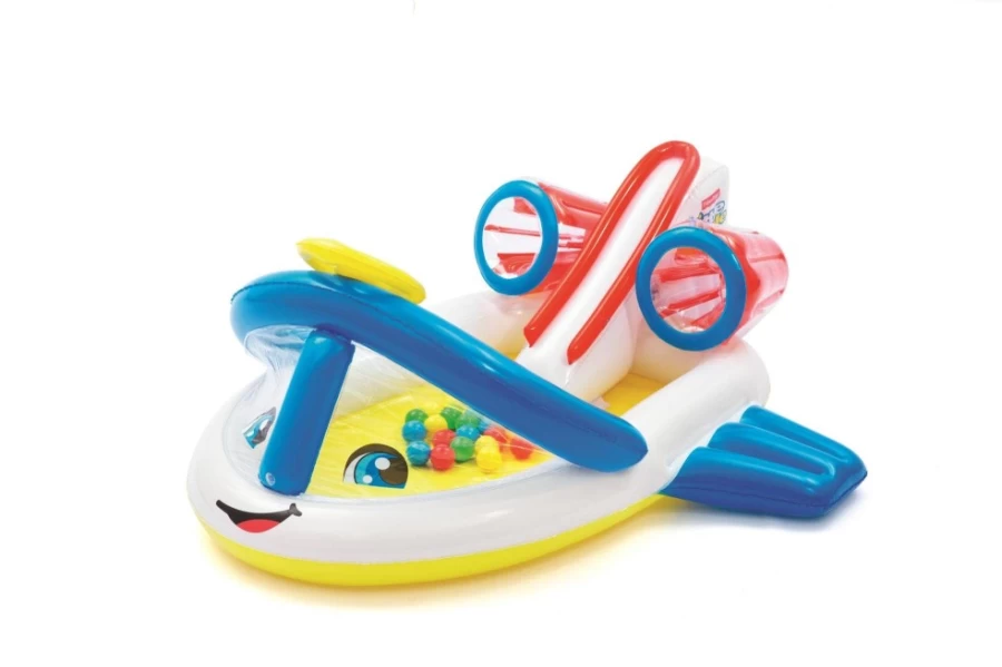 Bestway Kids Airplane Ball Pit Play Set - Toddler Indoor & Outdoor Fun Activity Toy with Balls