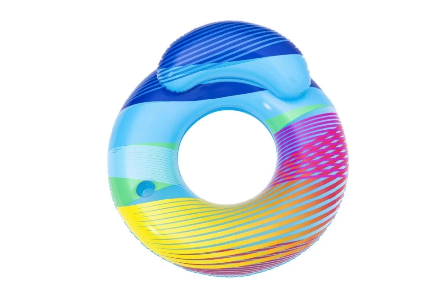 Bestway H2Ogo! Swim Bright 46-Inch LED Light-Up Pool Float Tube for Night Swimming